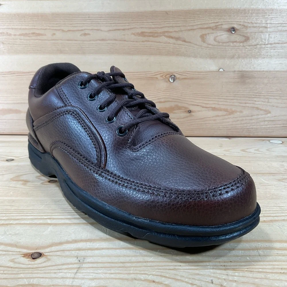 NWOB Rockport Ridgefield Eureka Walking Shoes Men’s 11.5 M Brown Leather K71201